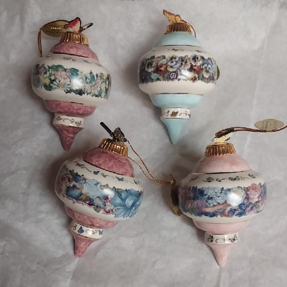 Bradford Editions By Lena Liu Porcelaine Ornaments Set Of 4.B98